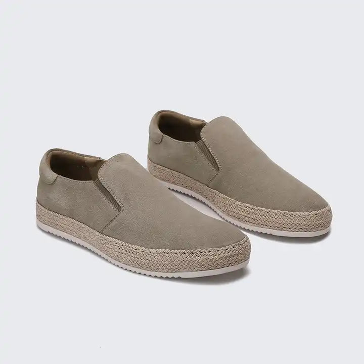 Heren instappers met espadrille zool – slip-on design, ademend & ideaal voor zomerlooks