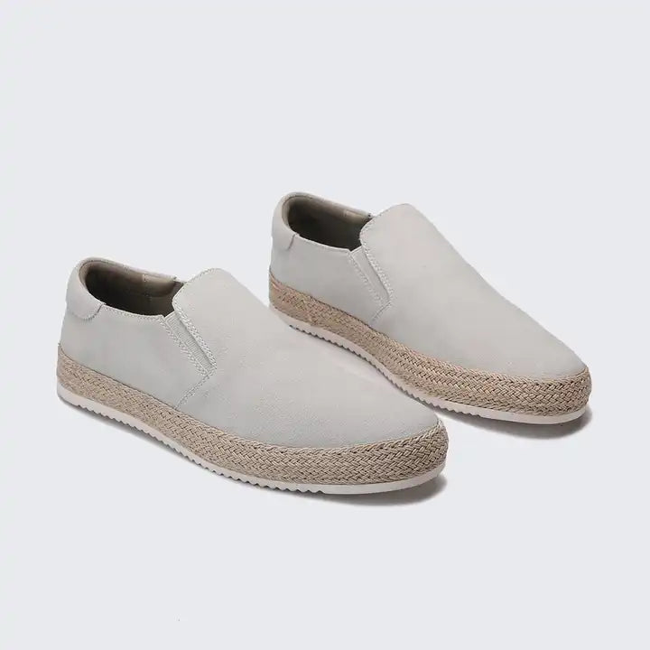 Heren instappers met espadrille zool – slip-on design, ademend & ideaal voor zomerlooks