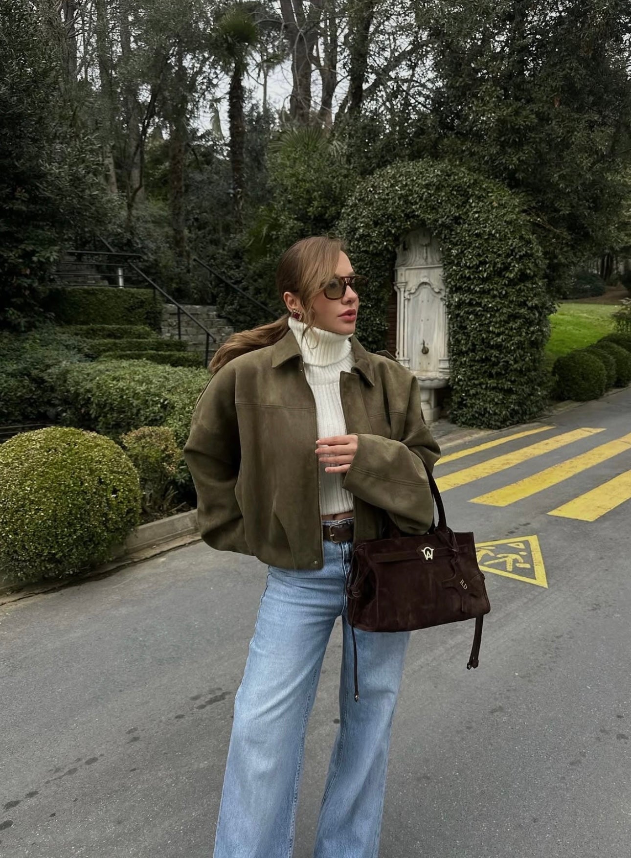 Dames Oversized Suède Jas