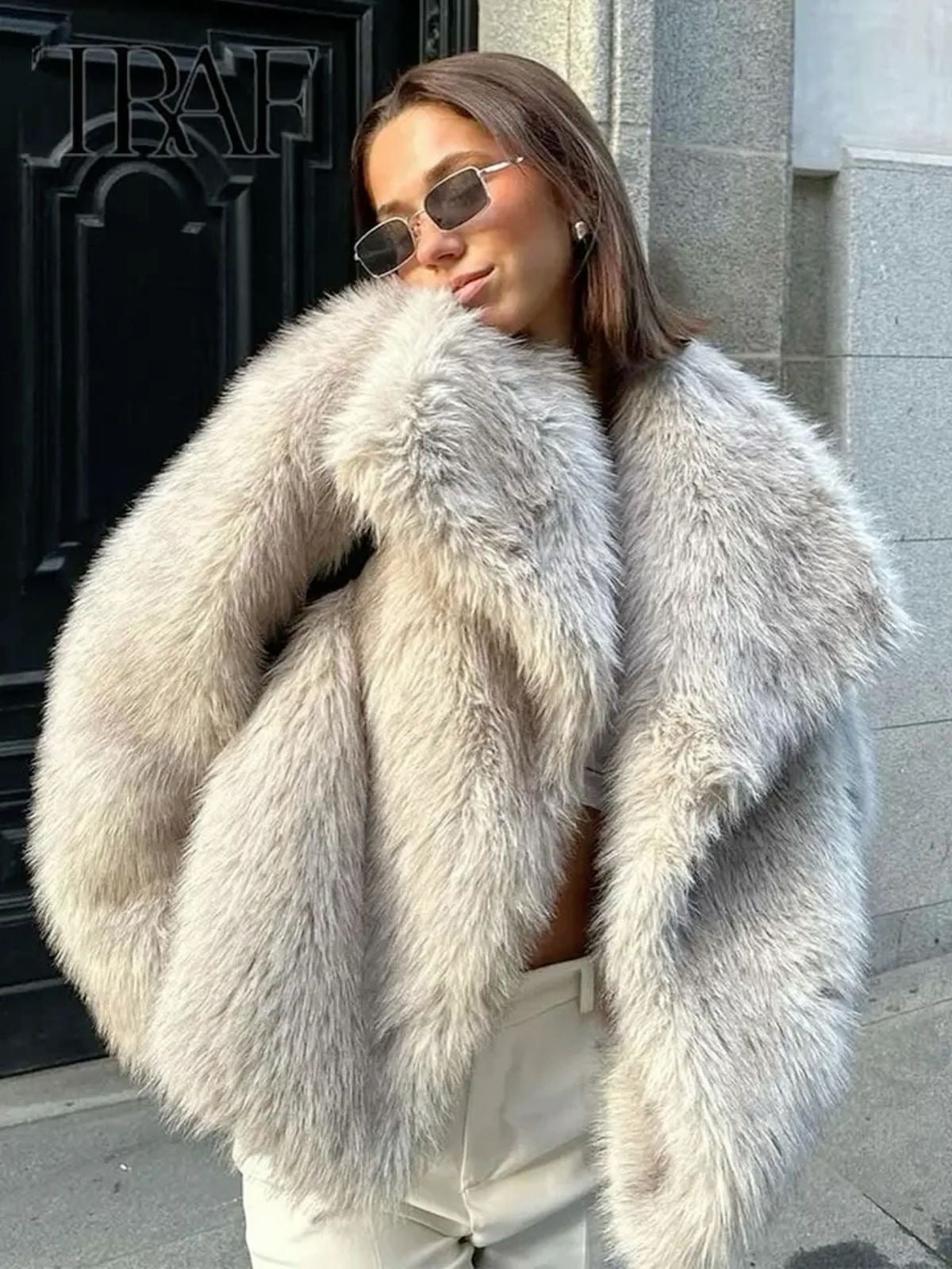 Dames Winterjas Met Luxe Faux Fur En Lange Pasvorm