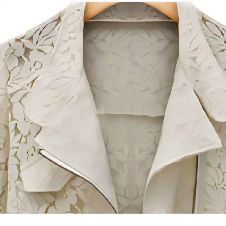 Lace Bikerjack Met Ritssluiting – Korte Damesjas Voor Lente & Herfst Met Verfijnd Kant En Stoere Details