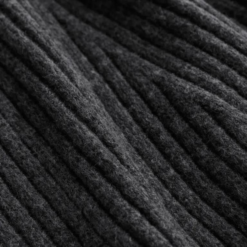 Dames Gebreide Mini-Jurk Met Lange Mouwen En Ronde Hals – Voor Herfst, Winter En Lente