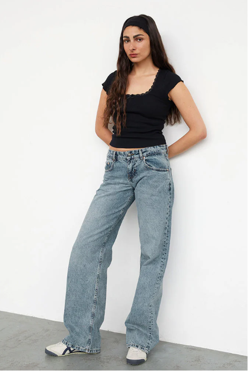 Dames Low Rise Jeans
