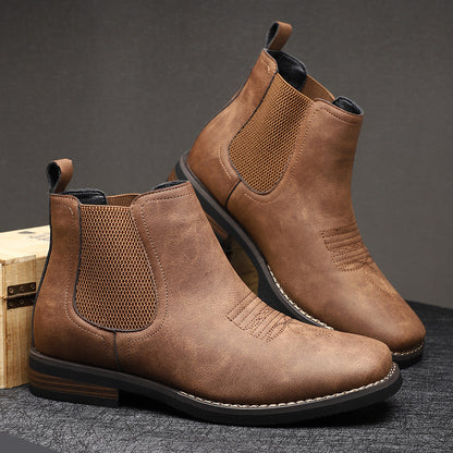 Heren Chelsea Boots Met Elastische Zijkant En Nette Afwerking