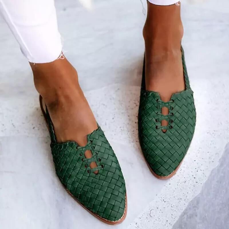 Dames Instapper Gevlochten Look – Ademend, Slip-On Gemak Voor Voorjaar & Zomer