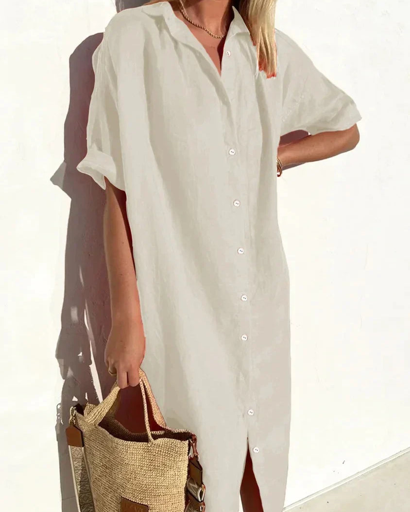 Lotte | Knoopjurk Van Linnen En Katoen – Zomer, Licht & Casual Chic