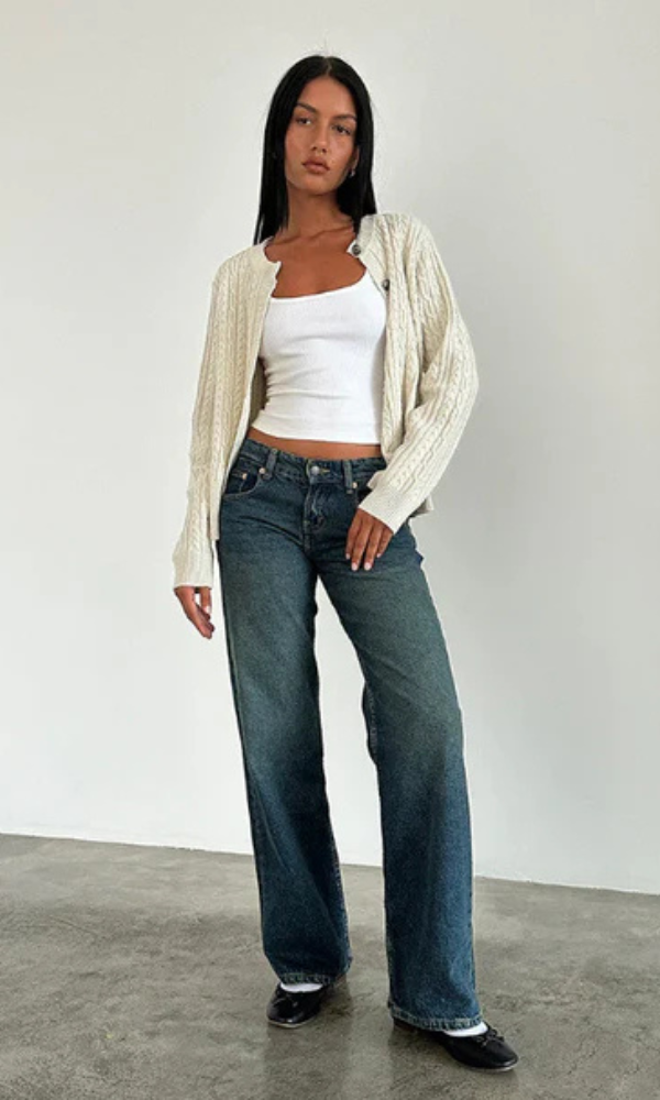 Dames Low Rise Jeans