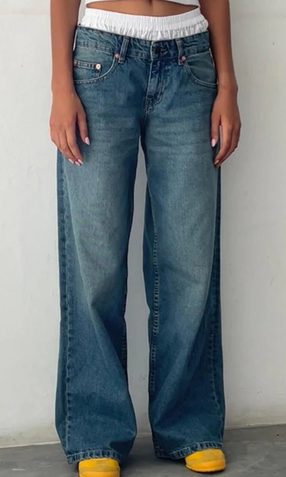 Dames Low Rise Jeans
