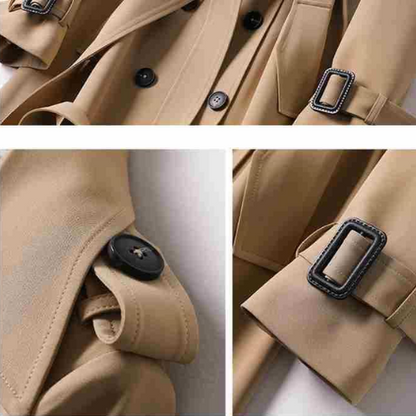 Lange Trenchcoat Met Ceintuur – Elegante Musthave Voor Herfst En Lente
