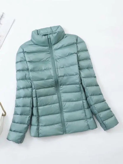 Lichtgewicht Dames Pufferjas Zonder Capuchon