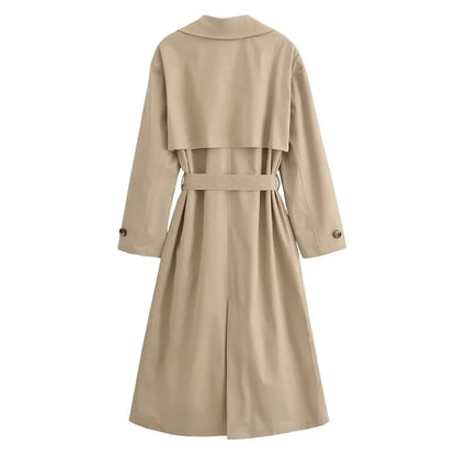 Premium Trenchcoat Dames | Legergroen & Khaki