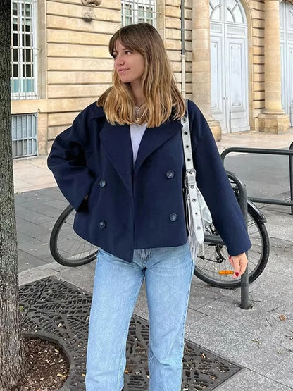 Cropped Trenchcoat Met Stijlvolle Look