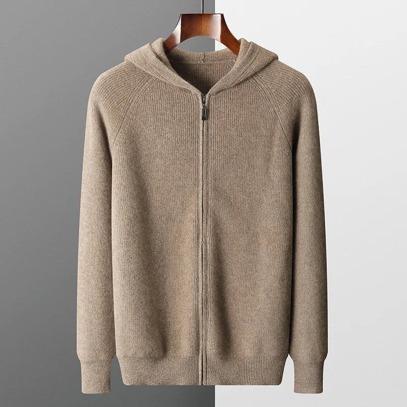 Gebreide Hoodie Heren