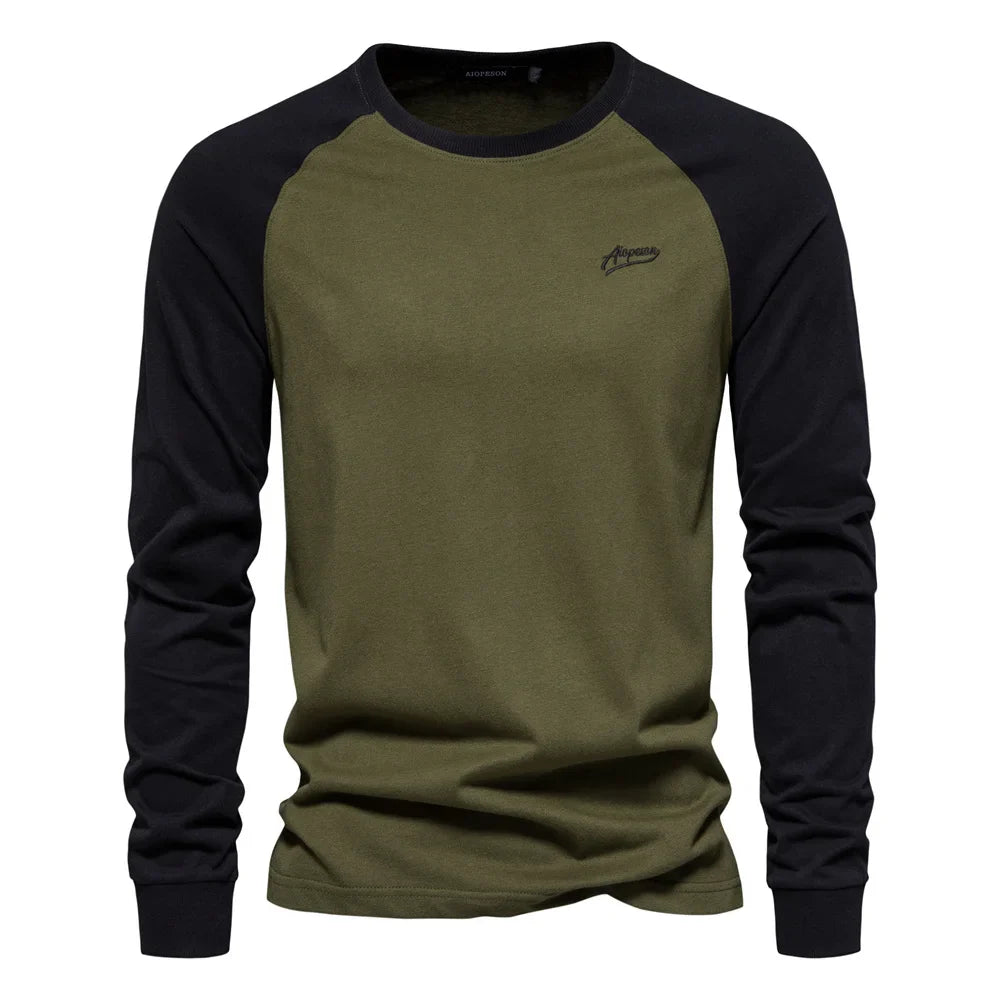 Sportieve Longsleeve Met Contrastmouwen