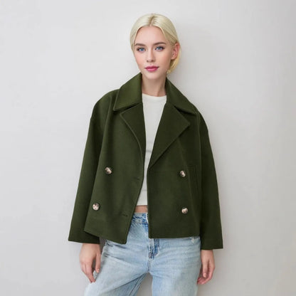 Cropped Trenchcoat Met Tijdloze Look