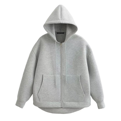 Oversized Rits Hoodie Dames
