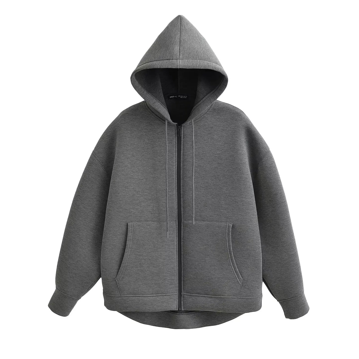 Oversized Rits Hoodie Dames