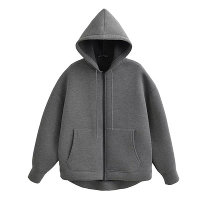 Oversized Rits Hoodie Dames