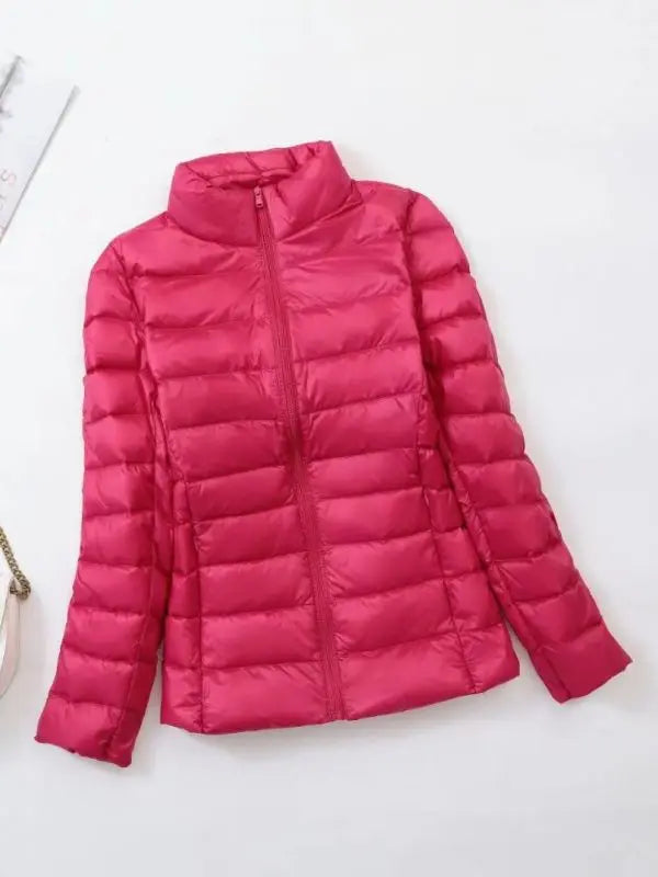 Lichtgewicht Dames Pufferjas Zonder Capuchon