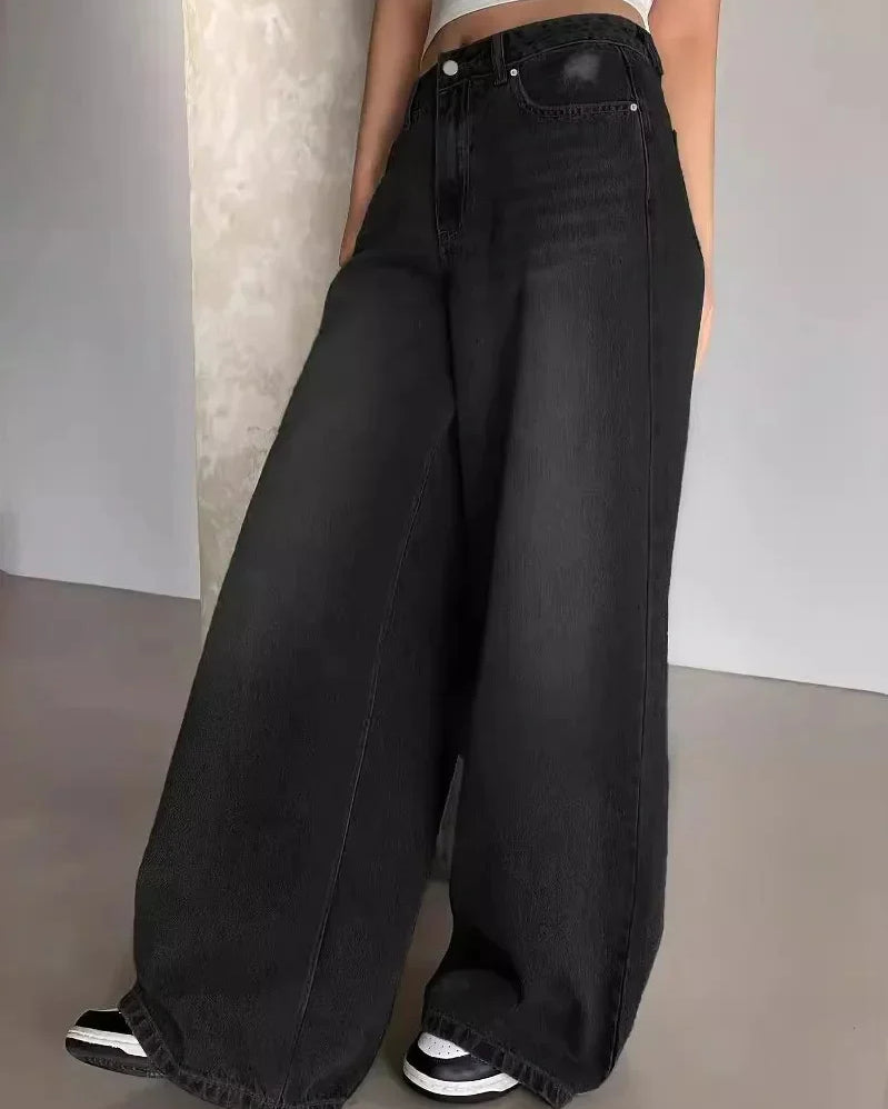 Baggy Wide Leg Jeans Voor Dames