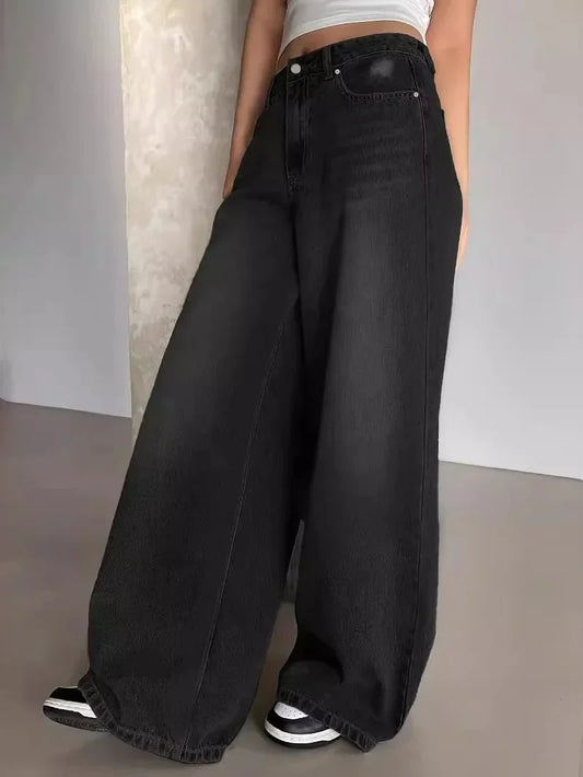 Baggy Wide Leg Jeans Voor Dames