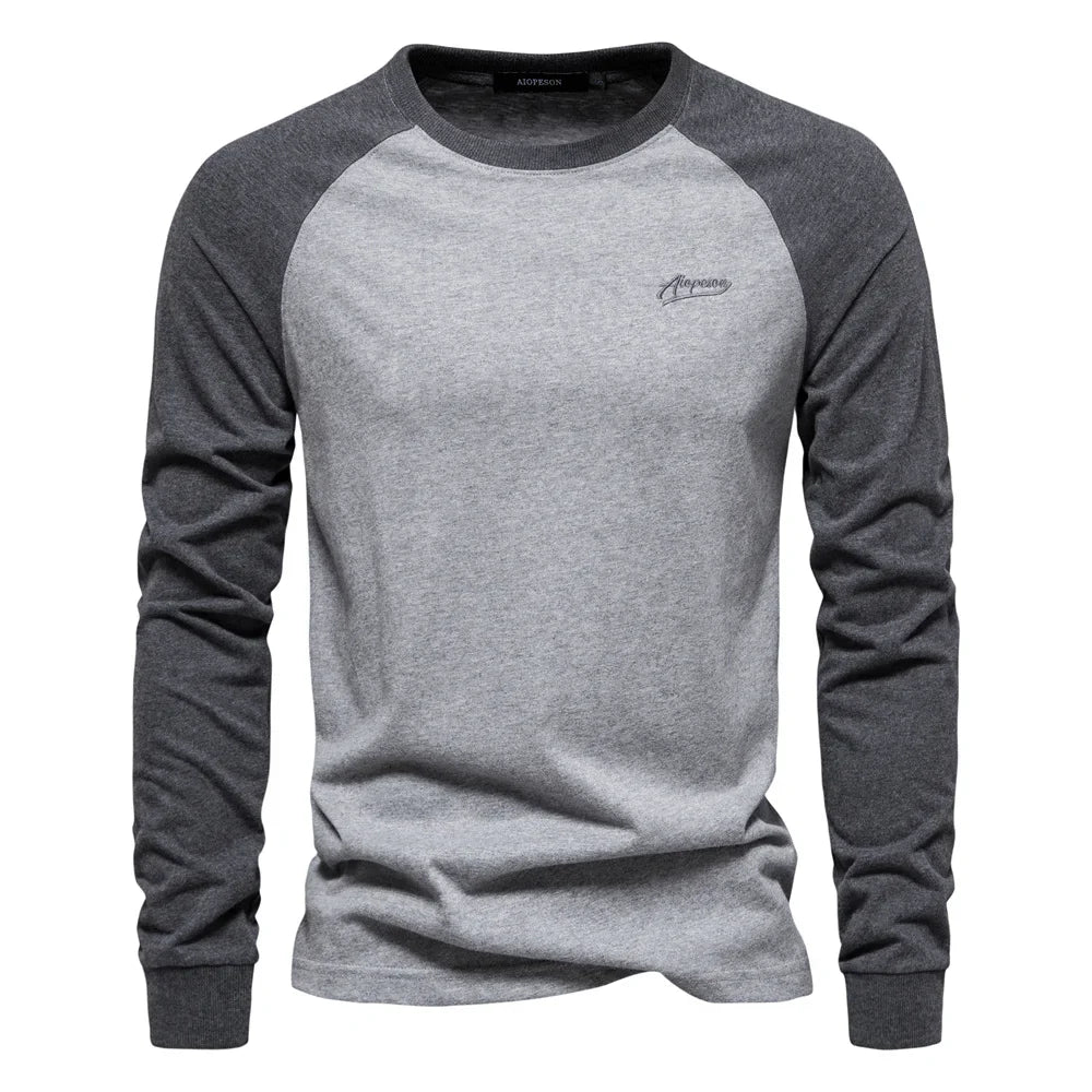 Sportieve Longsleeve Met Contrastmouwen