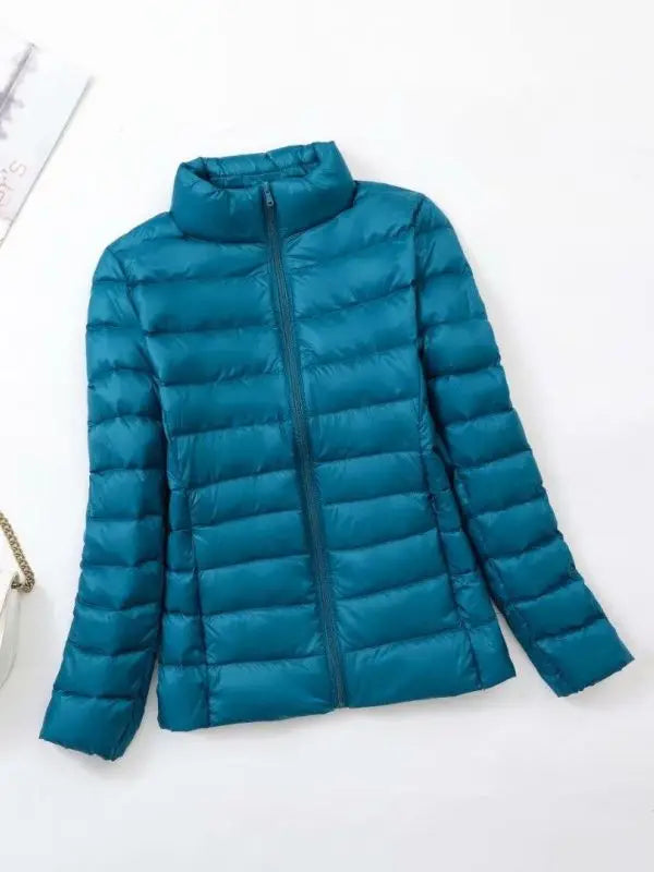 Lichtgewicht Dames Pufferjas Zonder Capuchon