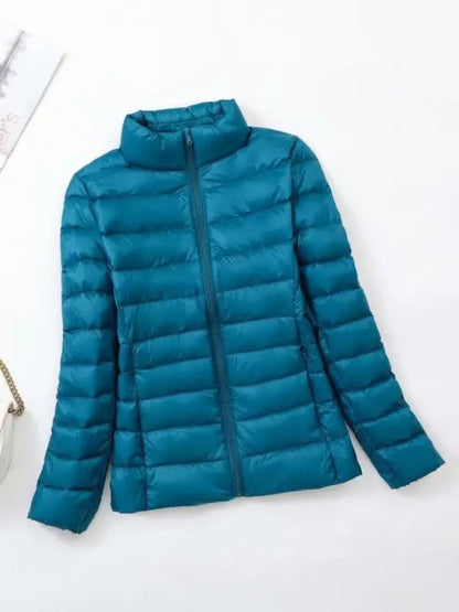 Lichtgewicht Dames Pufferjas Zonder Capuchon
