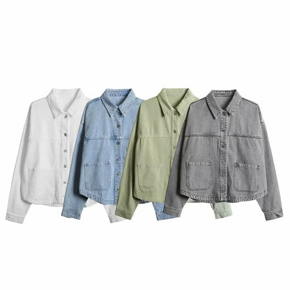 Oversized Spijkerjas Met Zakken