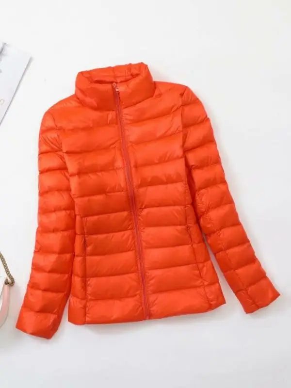 Lichtgewicht Dames Pufferjas Zonder Capuchon