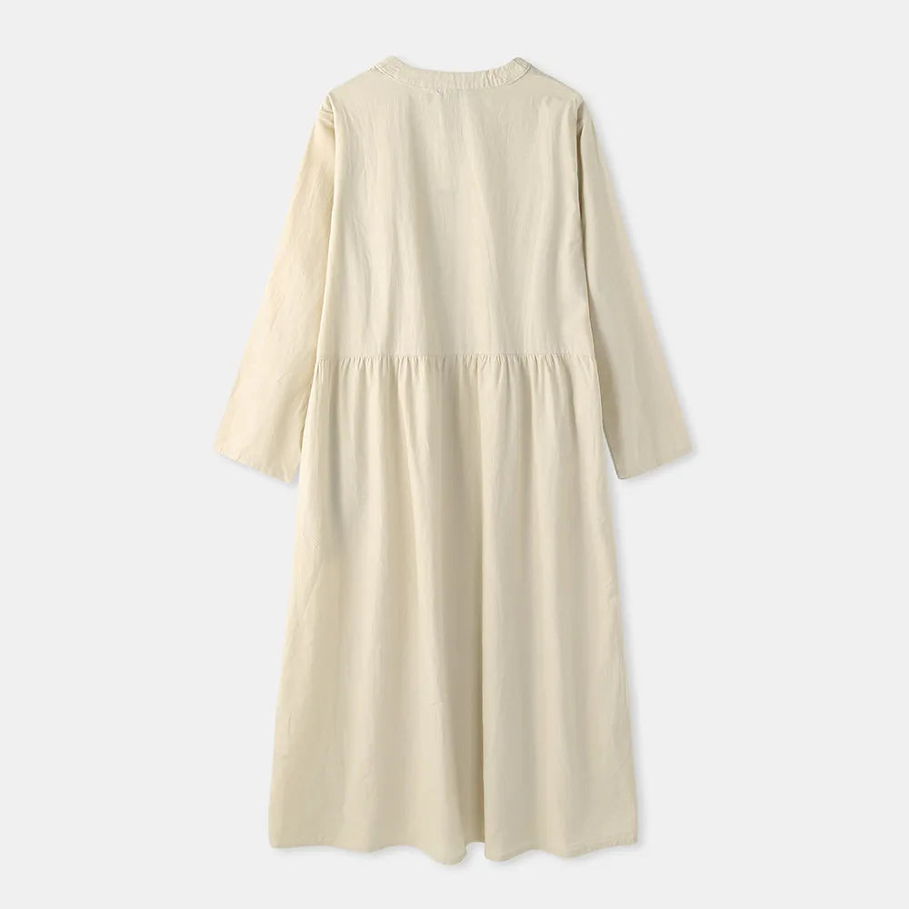 Lange Knoopjurk Met Losse Pasvorm – Stijlvol Comfort Voor Elke Dag