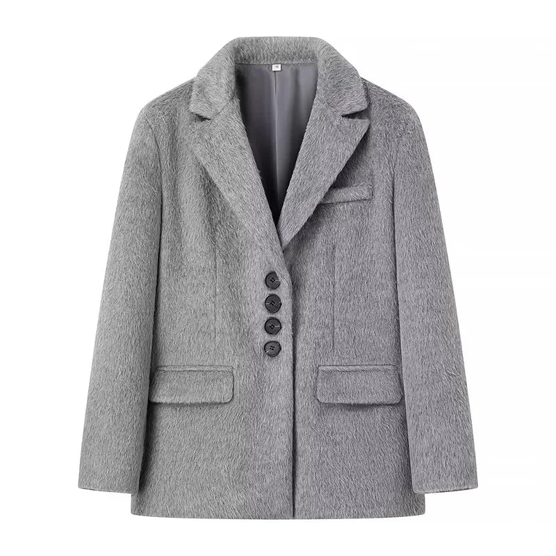 Premium Wollen Trenchcoat Dames