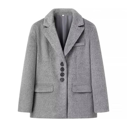 Premium Wollen Trenchcoat Dames