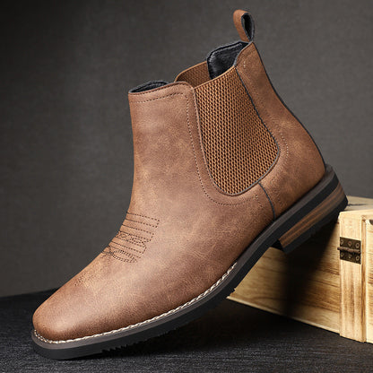 Heren Chelsea Boots Met Elastische Zijkant En Nette Afwerking