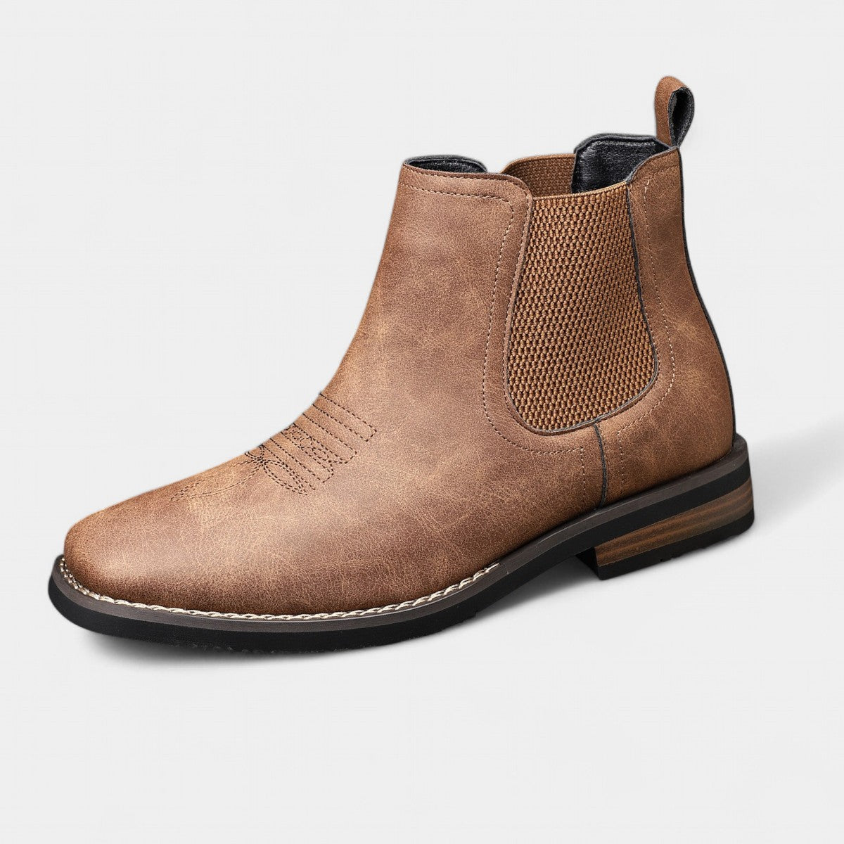 Heren Chelsea Boots Met Elastische Zijkant En Nette Afwerking