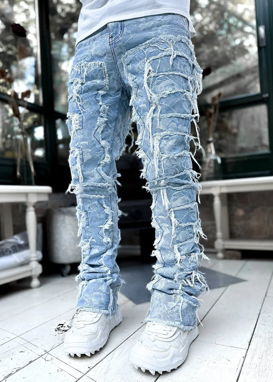 Ripped Stacked Jeans Heren