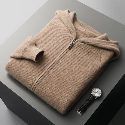 Gebreide Hoodie Heren