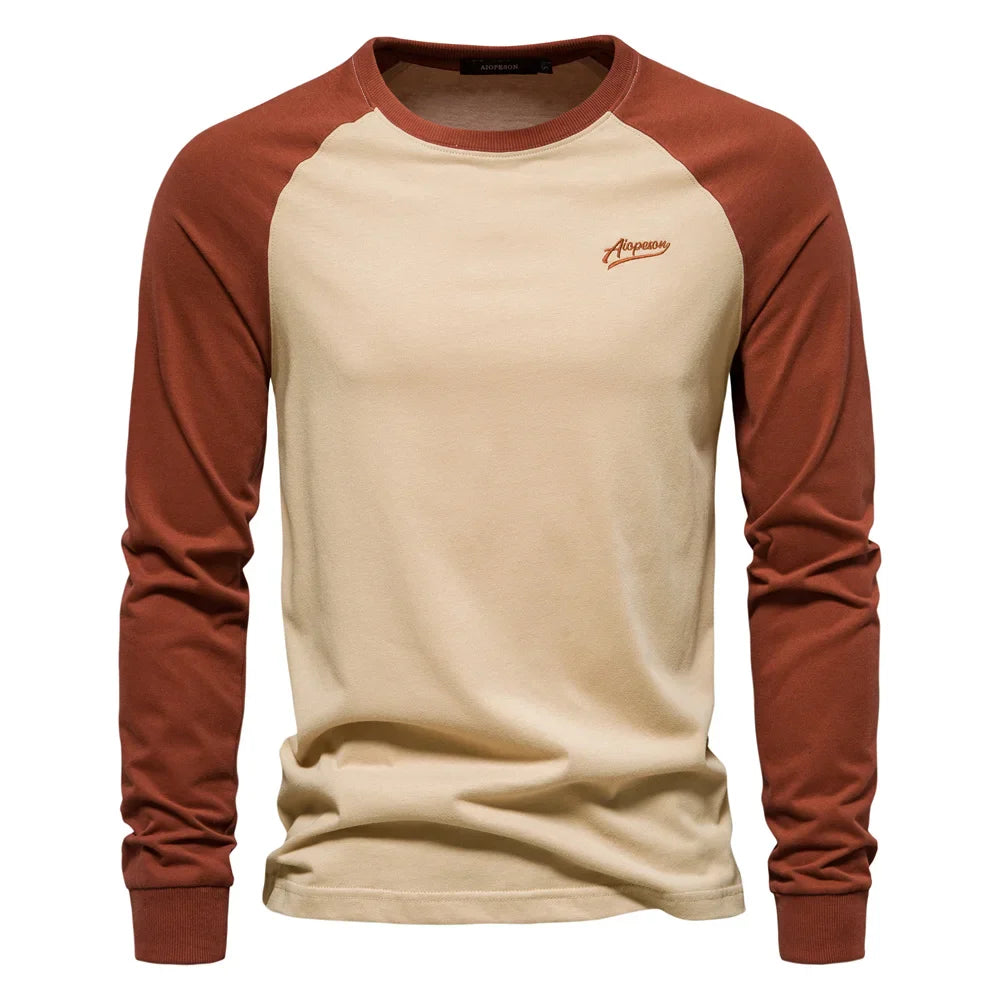 Sportieve Longsleeve Met Contrastmouwen