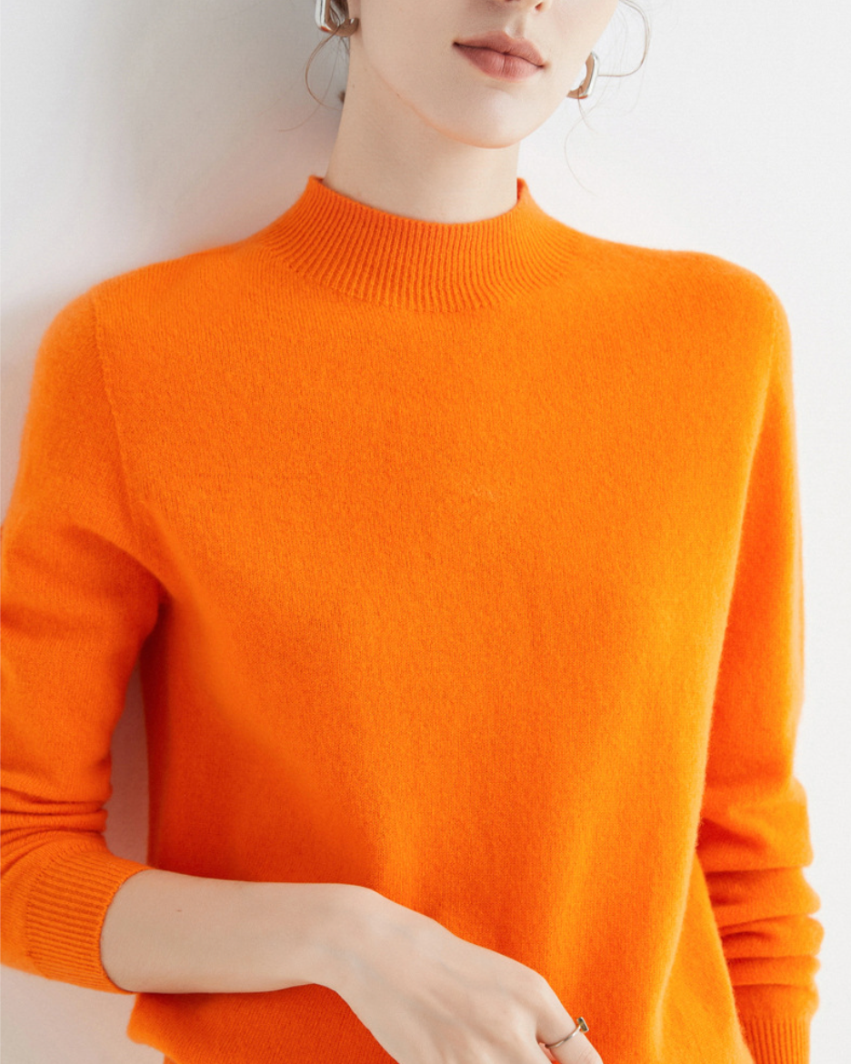 Luxe Wollen Trui Met Mockneck – Minimalistische Perfectie Met Maximale Impact