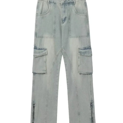 Heren Cargo Jeans Loose Fit