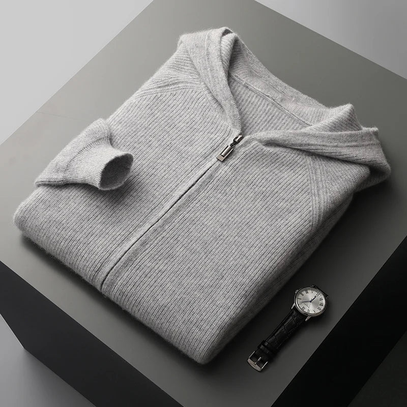 Gebreide Hoodie Heren