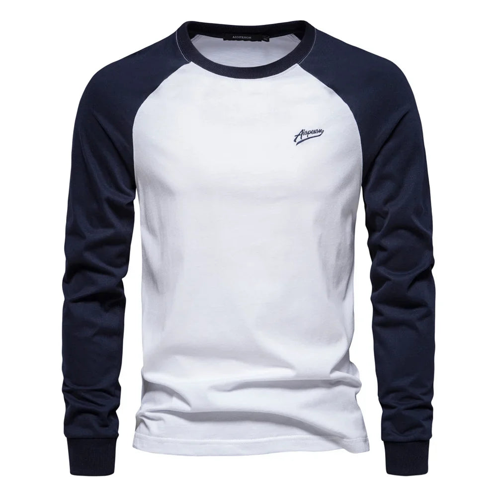 Sportieve Longsleeve Met Contrastmouwen