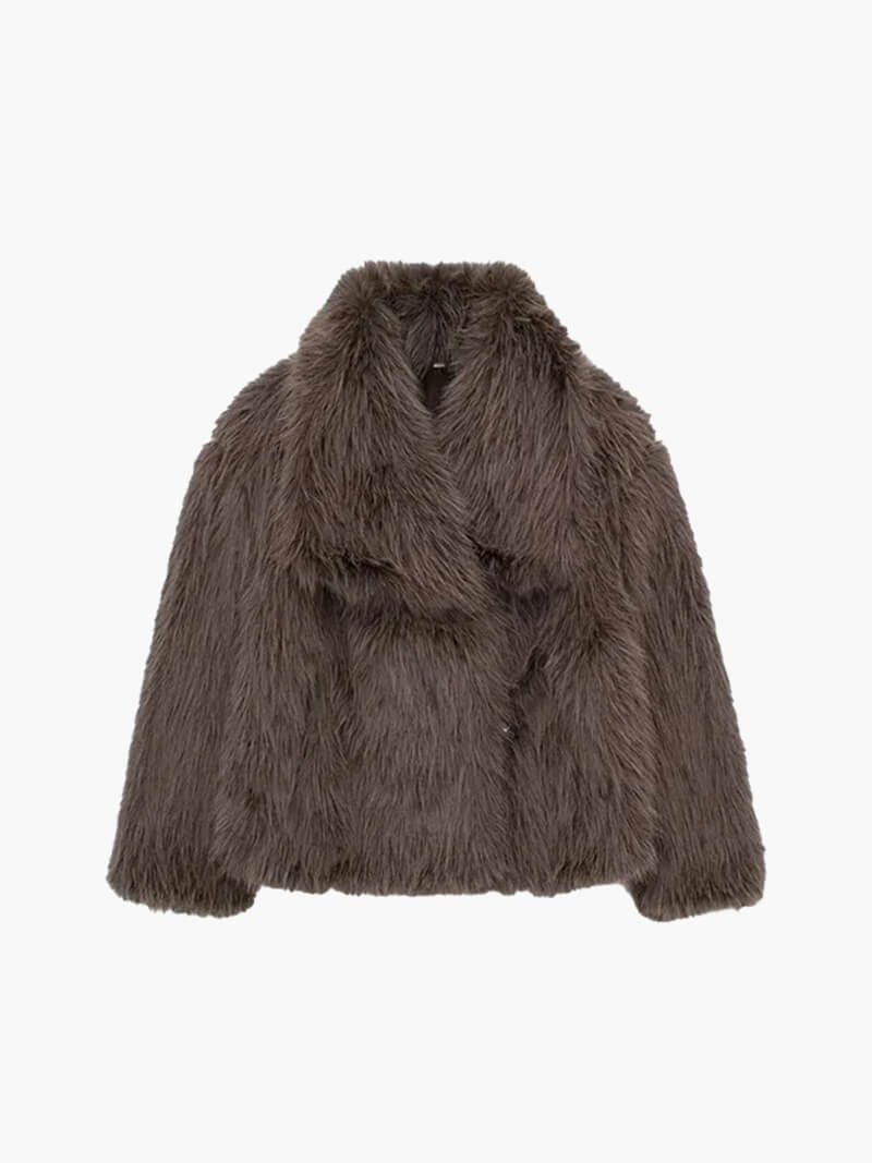 Dames Winterjas Met Luxe Faux Fur En Lange Pasvorm