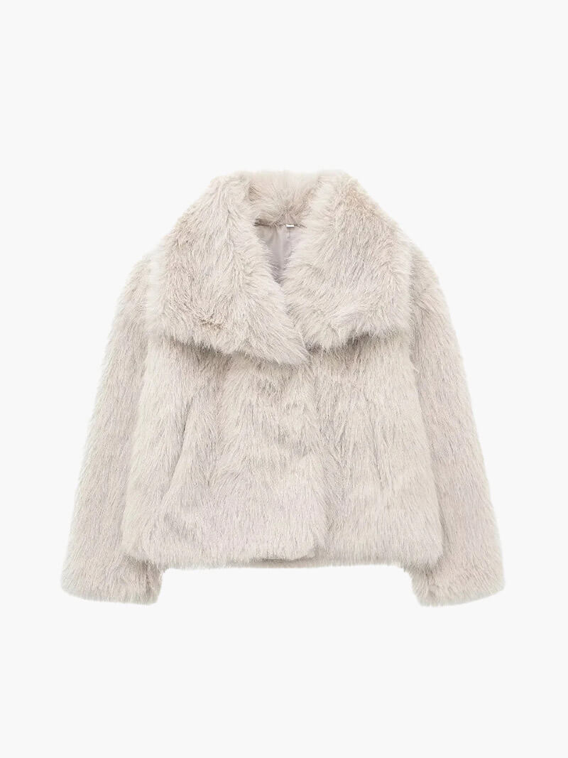 Dames Winterjas Met Luxe Faux Fur En Lange Pasvorm