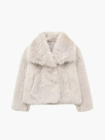 Dames Winterjas Met Luxe Faux Fur En Lange Pasvorm