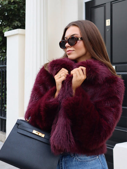 Dames Winterjas Met Luxe Faux Fur En Lange Pasvorm