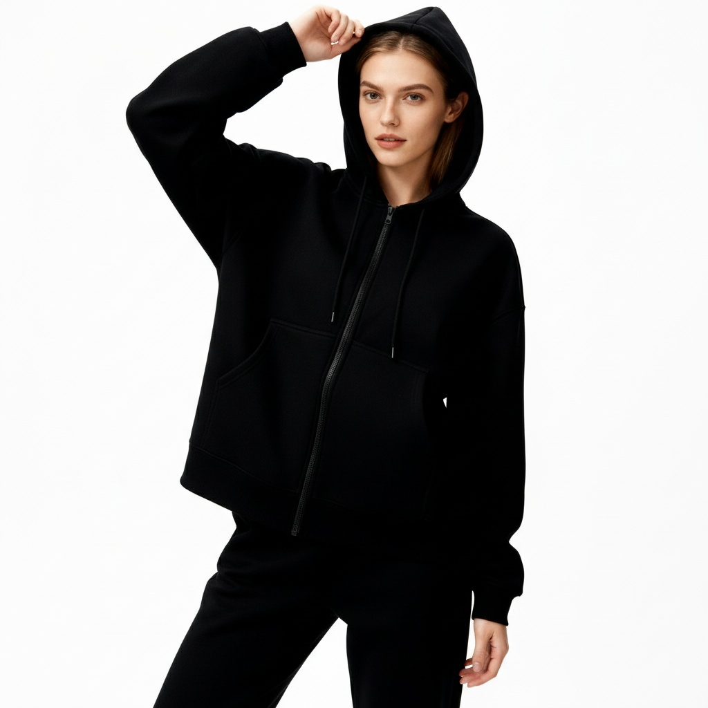 Oversized Rits Hoodie Dames