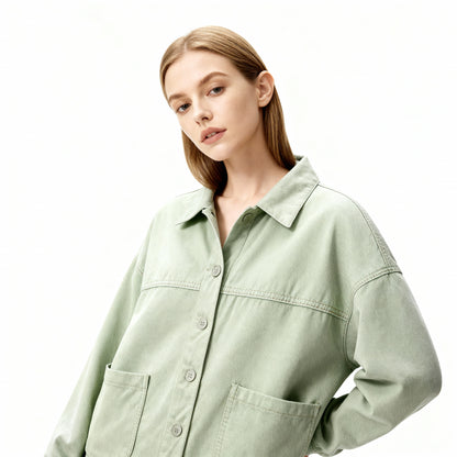 Oversized Spijkerjas Met Zakken