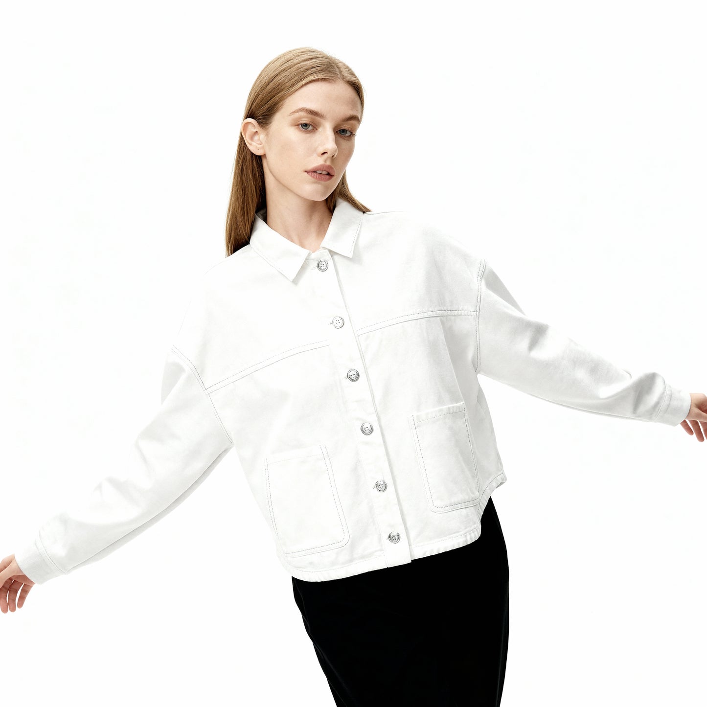 Oversized Spijkerjas Met Zakken