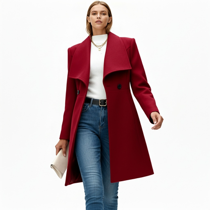 Manteljas Dames Wollook